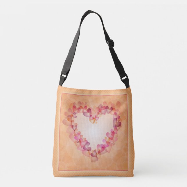 Sac Ajustable Coeurs pastel romantique et formes abstraites desi (Dos)