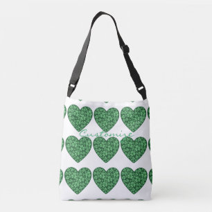 Sac Ajustable coeurs Shamrocks verts Fête de la St Patrick