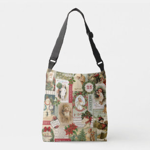 SAC AJUSTABLE COLLAGE VINTAGE DE NOËL