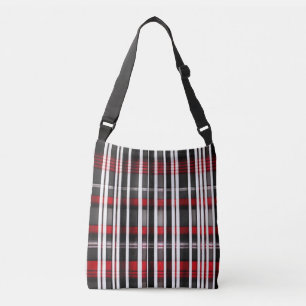Sac Ajustable Collection Abstraite de plaid rouge