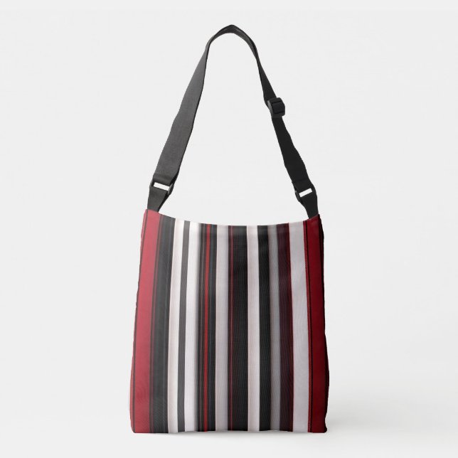 Sac Ajustable Collection Abstraite Red Black Lines tendance (Devant)