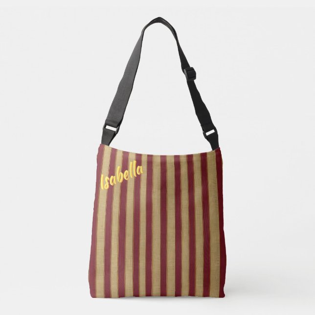Sac Ajustable Collection de linge d'or de luxe moderne bordeaux (Devant)