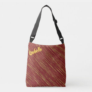 Sac Ajustable Collection d'or de luxe moderne bordeaux
