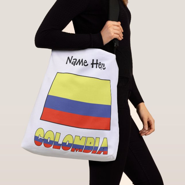 Sac Ajustable Colombie et Drapeau Colombien Personnalisés  (De près)