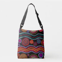 Coloré Moderne Australien Dot Art Tribal Motif