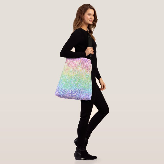 Sac Ajustable Coloré Trippy Boho Hippie Super Rainbow Marble (Sur le modèle)