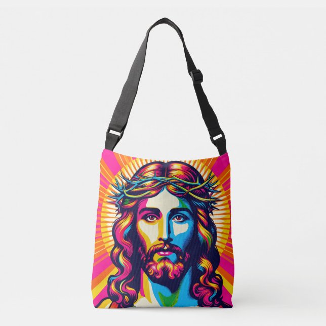 Sac Ajustable Colorful Jesus Bag. (Devant)