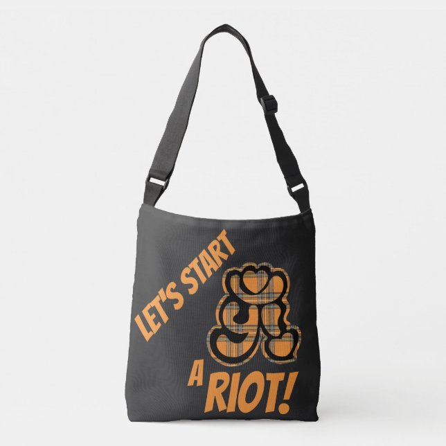 Sac Ajustable Commençons une déclaration de punk rock Riot (Devant)