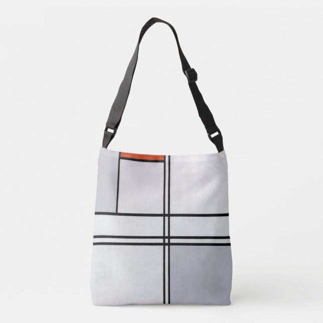 Sac Ajustable Composition (no 1) Gris-rouge | Piet Mondrian | (Dos)