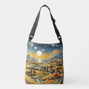 Sac Ajustable Concept champêtre Abstrait Paysage coloré Art