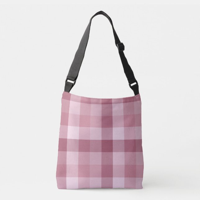 Sac Ajustable Conception de carreaux à carreaux gingham rose (Devant)