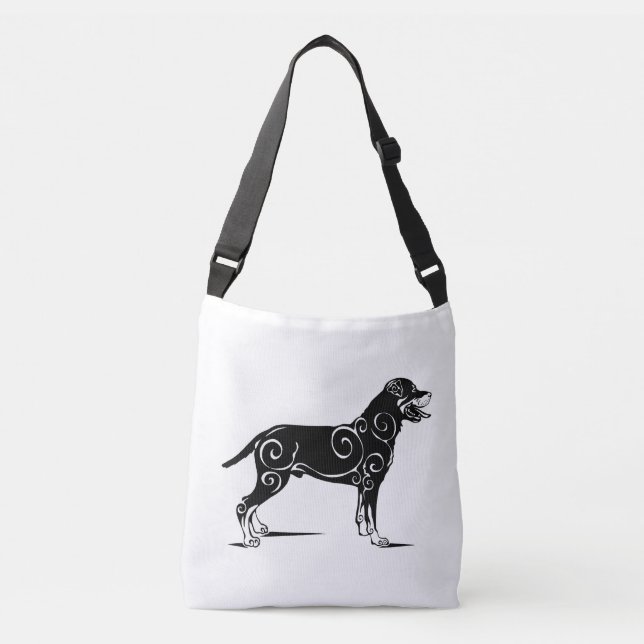 Sac Ajustable Conception de chien Rottweiler (Devant)
