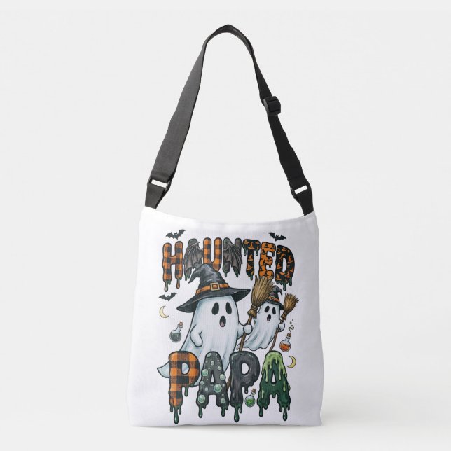 Sac Ajustable Conception de fantôme de papa hanté Halloween (Devant)