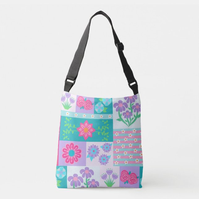 Sac Ajustable Conception de fleurs vibrantes en fleurs (Devant)