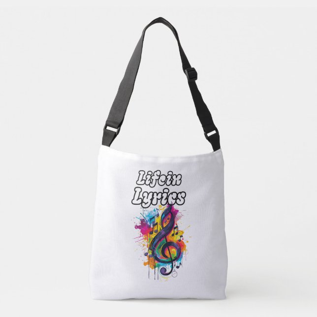 Sac Ajustable Conception de typographie de notes de couleur "La  (Devant)