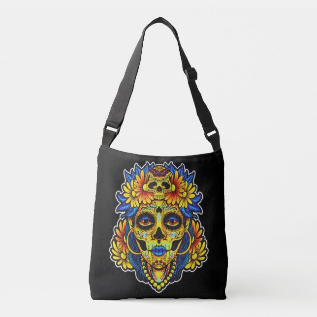 Sac Ajustable Conception d'illustration de crâne en sucre artist (Devant)