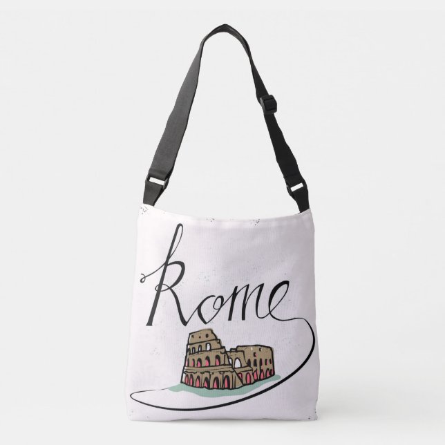 Sac Ajustable Conception en lettres de main de Rome (Devant)
