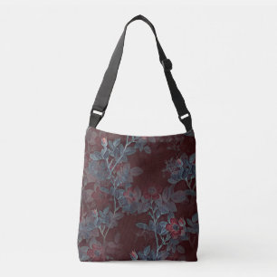 Sac Ajustable Conception Vintage de la floraison rouge victorien