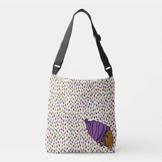 Sac Ajustable Cône de glace à la couleur vive de raisin glaceexq (Devant)