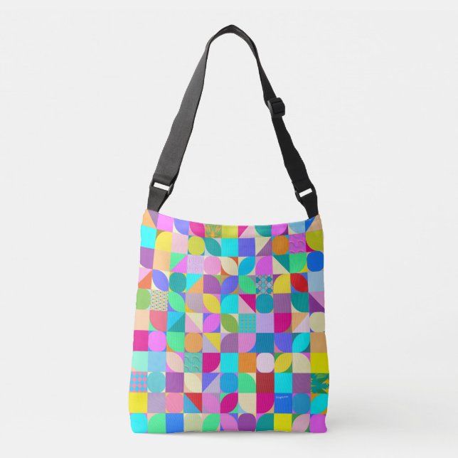 Sac Ajustable Cool graphique Abstrait géométrique coloré (Devant)