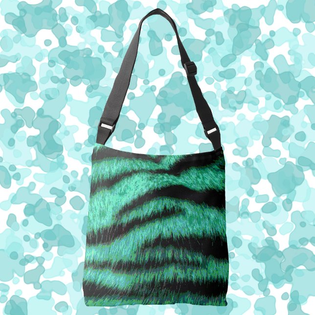 Sac Ajustable Cool Green Neon Tiger Stripes (Créateur téléchargé)
