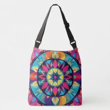 Cool Kaleidoscope Aztec Design, Motif bleu rose