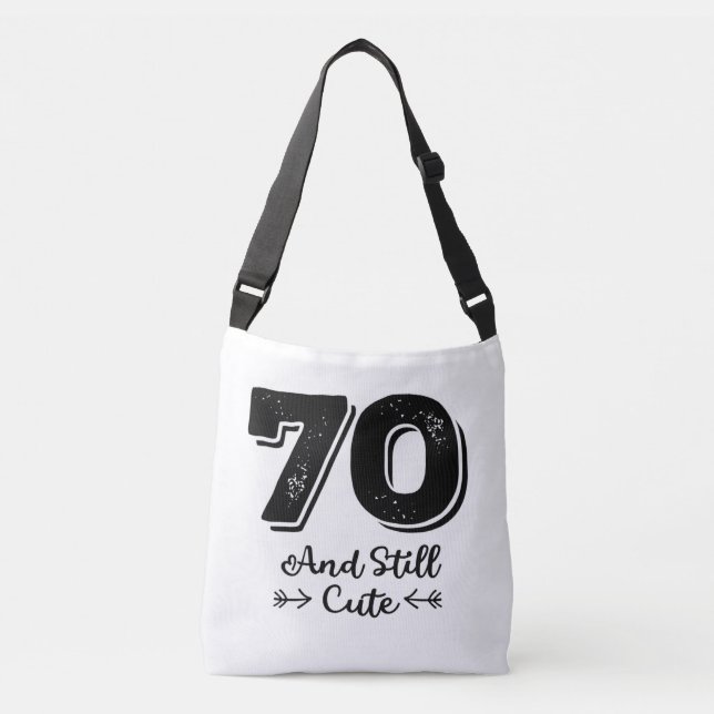 Sac Ajustable cool mignon 70e anniversaire citation des paroles (Devant)
