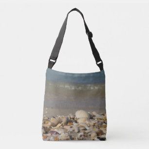 Sac Ajustable coquilles, plage, eau, sable, mer, maritime, photo
