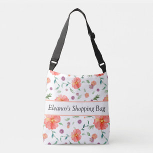 Sac Ajustable Corps croisé à impression florale   Purge aquarell