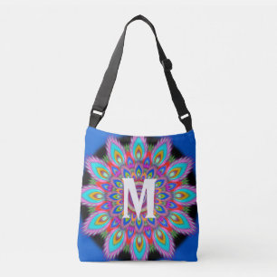 Sac Ajustable Corps croisé psychédélique initial personnalisé Fo
