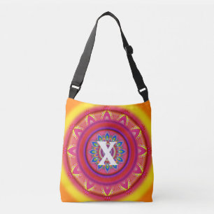 Sac Ajustable Corps croisé psychédélique initial personnalisé Fo