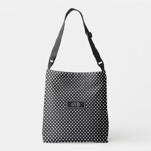 Sac Ajustable Corps de croix noir et blanc moderne En vichy Four