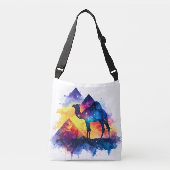 Sac Ajustable Cosmic Starry Nuit Camel égyptien Paysage (Devant)