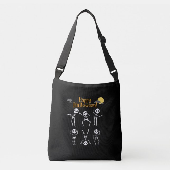 Sac Ajustable Costume d'Halloween Joyeux Skeleton effrayant Dans (Devant)