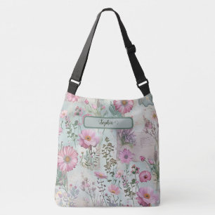 Sac Ajustable Cottagecore motif floral Perso botanique Vintage