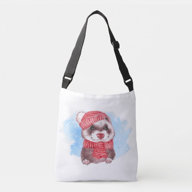 Sac Ajustable Couleur d'eau du Ferret d'hiver (Devant)