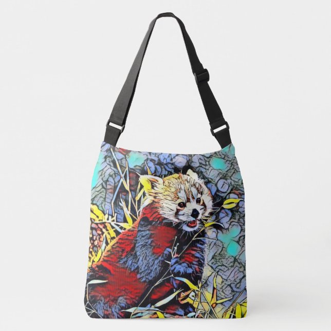Sac Ajustable Couleur - Panda rouge (Devant)