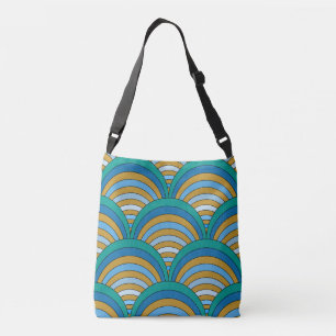Sac Ajustable Couleurs rétro tendance bleu turquoise orange desi