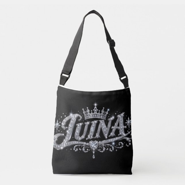 Sac Ajustable Couronne de diamants de luxe LUINA Cadeau de nom p (Devant)