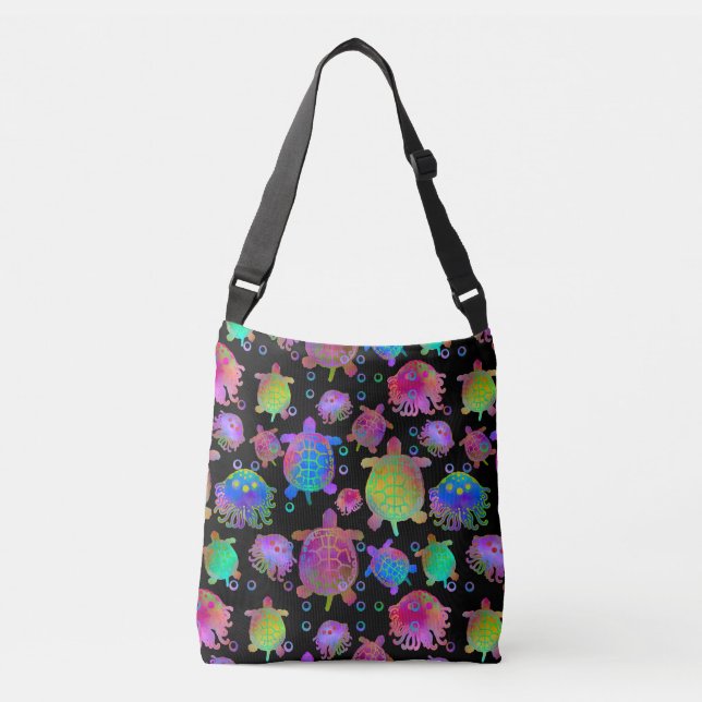 Sac Ajustable Course avec tortues dans le Pitch of Night (Devant)
