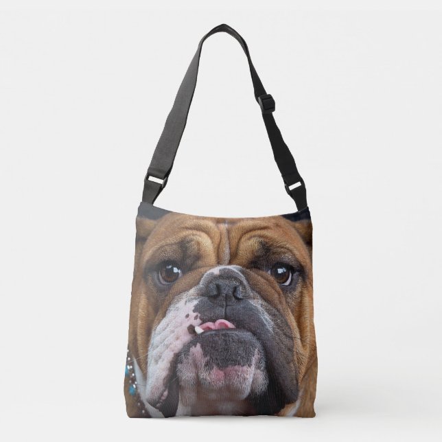 Sac Ajustable Coussin de jet de Bouledogue Anglais (Devant)