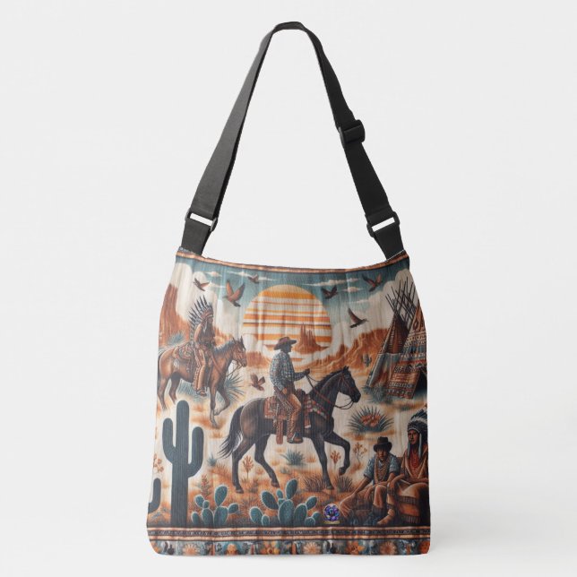 Sac Ajustable Cowboys vintages Et Fabricants Indiens (Devant)