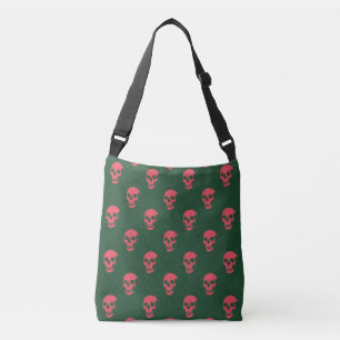Sac Ajustable Crâne anatomique grungy À petits pois vert rose