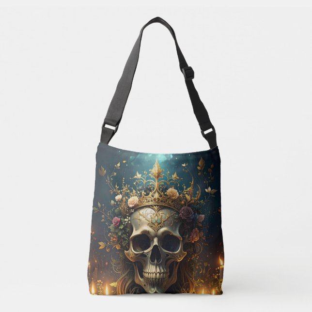 Sac Ajustable Crâne de la forêt foncée Fourre-tout (Devant)