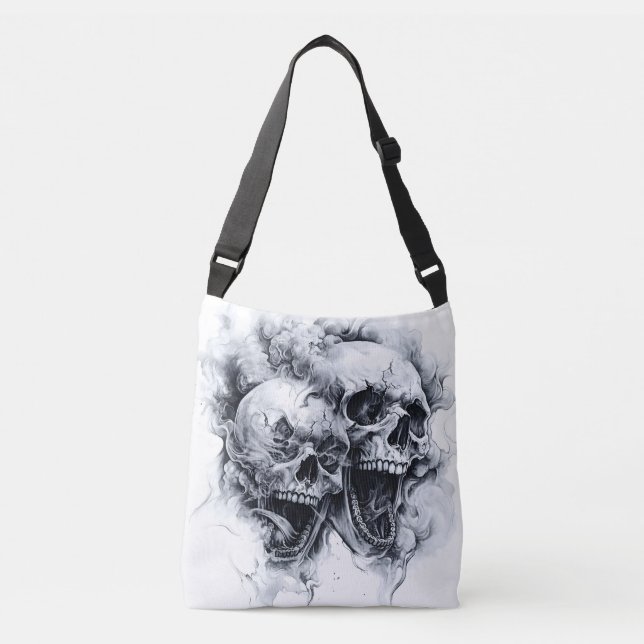 Sac Ajustable Crâne fantôme de minuit (Devant)