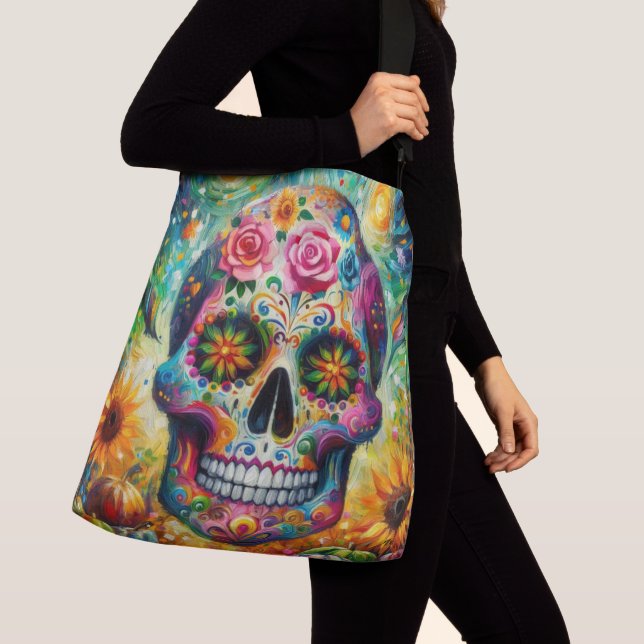 Sac Ajustable Crâne sucre Dia De Los Muertos Jour des Morts (De près)