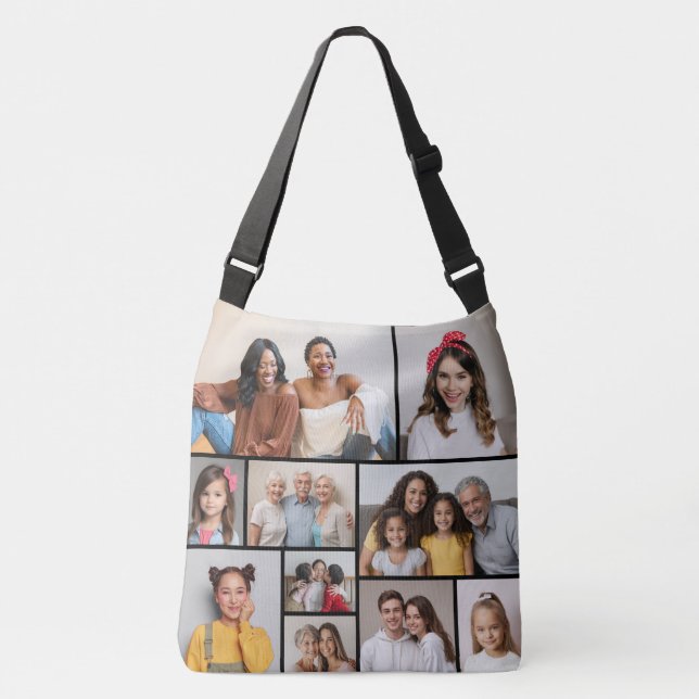 Sac Ajustable Créez votre propre collage de 10 photos (Devant)