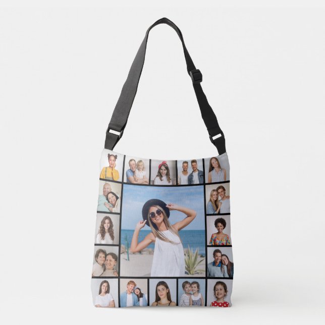 Sac Ajustable Créez Votre Propre Collage de 17 Photos (Devant)