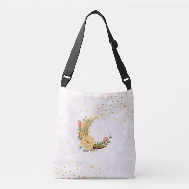 Sac Ajustable Croissant de Lune Floral de l'Aube Fugitive (Devant)