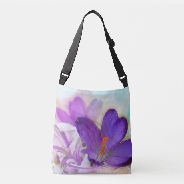 Sac Ajustable Croix-Corps pourpre de crocus (Devant)
